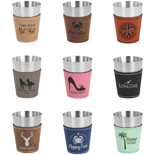 Leatherette Shot Glass