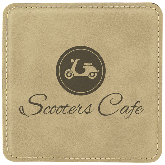 Square Leatherette Coaster