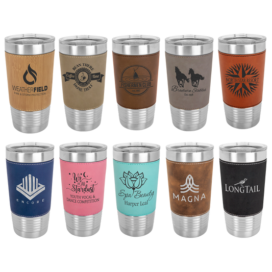 20oz Leatherette Tumbler